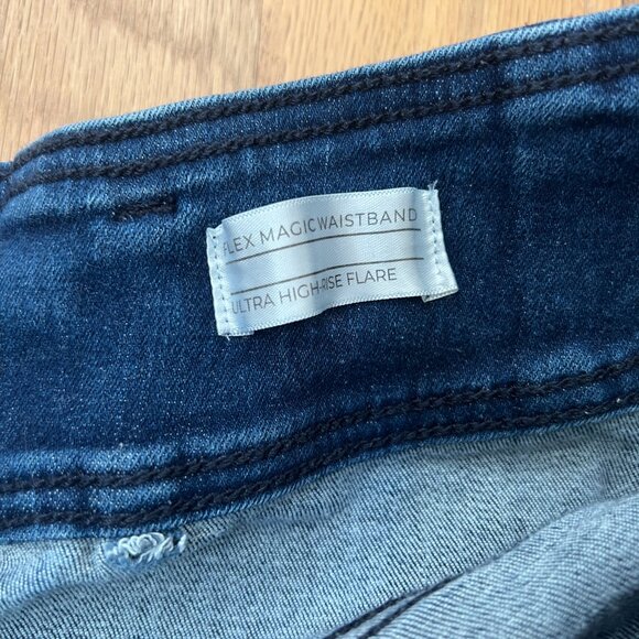 lane bryant - ultra high rise flare denim jean - flex magic waistband - size 22 - Picture 4 of 10